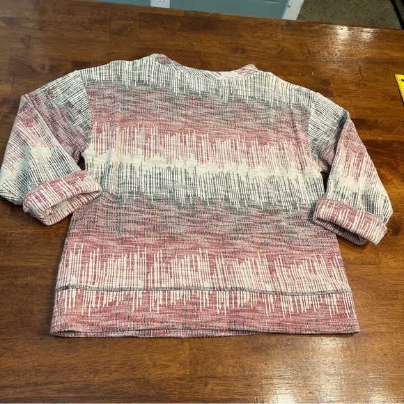 Anthropologie 9-H15-STCL red black white sweater size medium - Picture 7 of 8